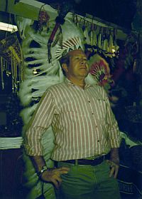 Ken Ratliff in Indian headdress