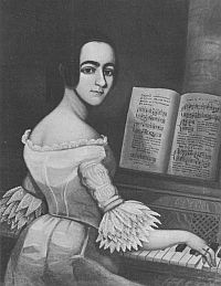 A self-portrait of Lucinda (Redmind) O'Rear (ca 1843)